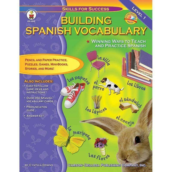 BUILDING SPANISH VOCABULARY-Learning Materials-JadeMoghul Inc.