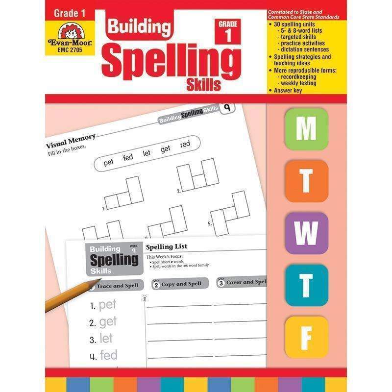 BUILDING SPELLING SKILLS GR 1-Learning Materials-JadeMoghul Inc.