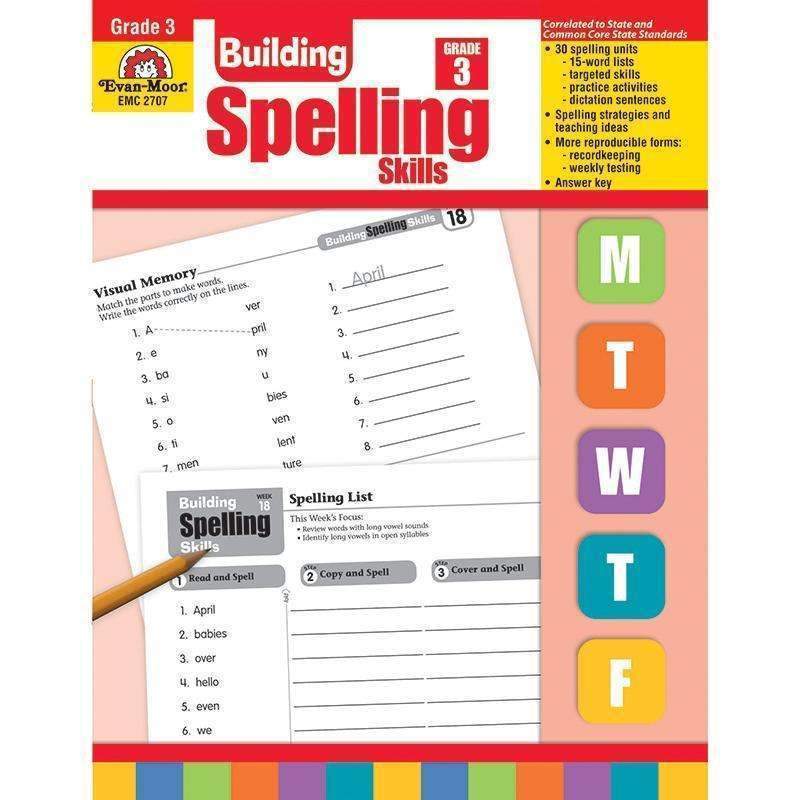 BUILDING SPELLING SKILLS GR 3-Learning Materials-JadeMoghul Inc.