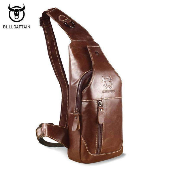 BULL CAPTAIN 2017 Fashion Genuine Leather Crossbody Bags men casual messenger bag Small Brand Designer Male Shoulder Bag 019-black-small-JadeMoghul Inc.