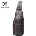 BULL CAPTAIN 2017 Fashion Genuine Leather Crossbody Bags men casual messenger bag Small Brand Designer Male Shoulder Bag 019-dark grey-small-JadeMoghul Inc.