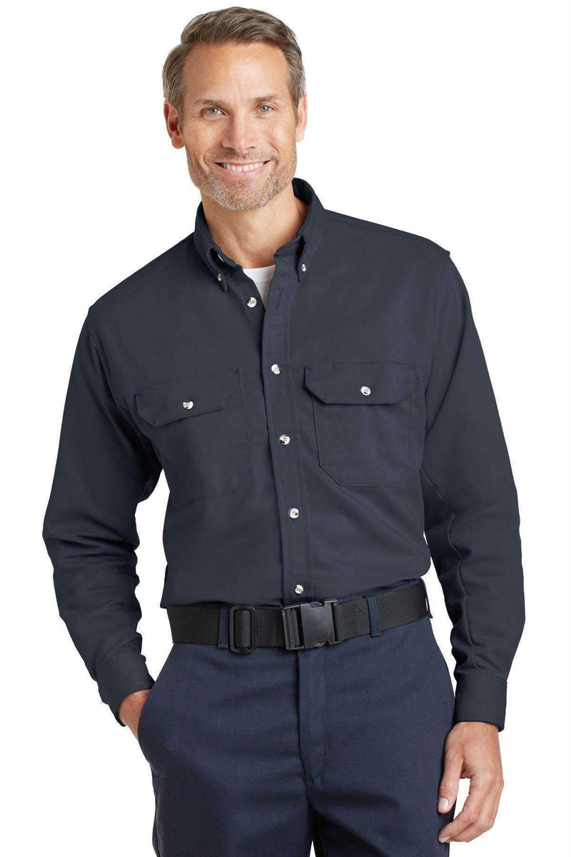 Bulwark EXCEL FR ComforToucHD ess Uniform Shirt. SLU2-Workwear-Navy-3XL-JadeMoghul Inc.
