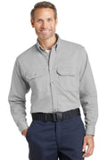 Bulwark EXCEL FR ComforToucHD ess Uniform Shirt. SLU2-Workwear-Silver Grey-3XL-JadeMoghul Inc.