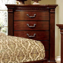 Bun Feet Wooden Chest In Cherry brown-Cabinet & Storage Chests-Brown-Wood-JadeMoghul Inc.