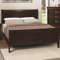 Transitional Style Sturdy Twin Size Bed, Brown