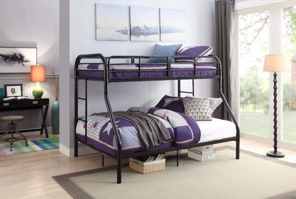 Tritan Twin/Full Bunk Bed, Black