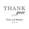 Burlap Chic Thank You Personalized Rubber Stamp (Pack of 1)-Stationery-JadeMoghul Inc.