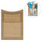 BURLAP MAGNETIC STORAGE POCKET-Learning Materials-JadeMoghul Inc.