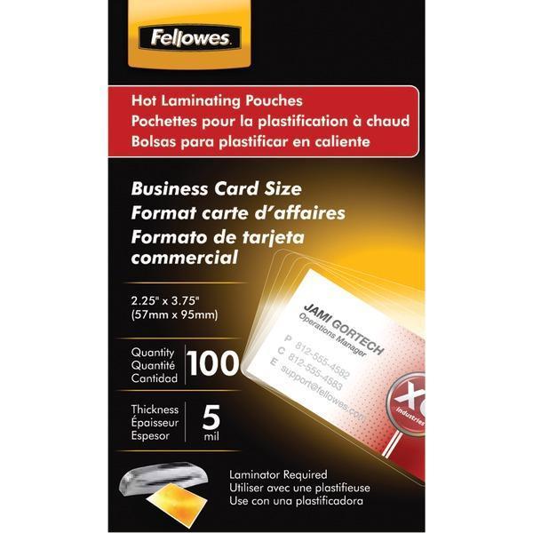 Business Card Laminating Pouches, 100 pk-Paper Shredders, Trimmers & Laminators-JadeMoghul Inc.