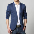 Business Casual Men Blazer / Professional Formal Wedding Dress-Blue-M-JadeMoghul Inc.