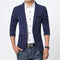 Business Casual Men Blazer / Professional Formal Wedding Dress-Navy-M-JadeMoghul Inc.