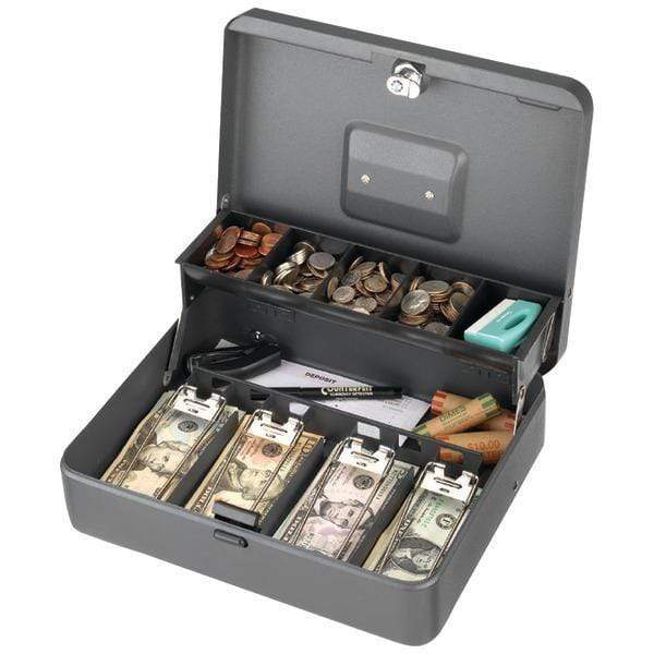 Business Essentials Tiered Tray Cash Box Petra Industries