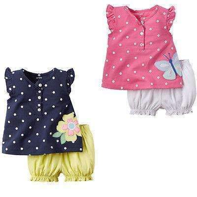 Butterfly Flower Newborn Baby Girls Kids Clothes Tops+Shorts Pants 2pcs Girl Set-Pink-19-24 months-JadeMoghul Inc.