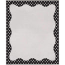 B/W DOTS BORDER 3 1/2 X 5 CLEAR-Supplies-JadeMoghul Inc.