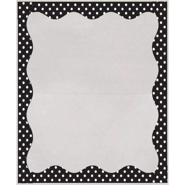 B/W DOTS BORDER 3 1/2 X 5 CLEAR-Supplies-JadeMoghul Inc.