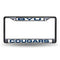 Subaru License Plate Frame BYU Black Laser Chrome Frame