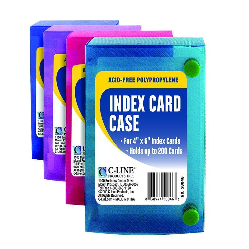 C LINE 4X6 INDEX CARD CASE-Supplies-JadeMoghul Inc.
