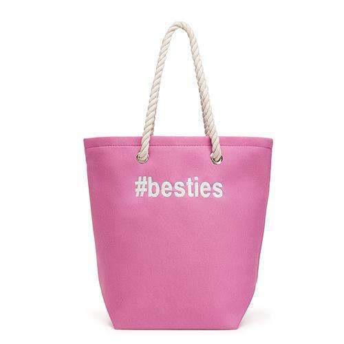 Cabana Tote - Pink (Pack of 1)-Personalized Gifts for Women-JadeMoghul Inc.
