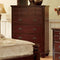 Transitional Style Wooden Chest, Cherry Brown