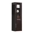 Wooden Cabinet With Spacious Storage, Espresso Brown