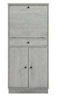 Cabinets Bar Cabinet - 24" X 20" X 52" Antique White Mdf Wine Cabinet HomeRoots