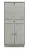 Cabinets Bar Cabinet - 24" X 20" X 52" Antique White Mdf Wine Cabinet HomeRoots