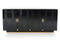 Cabinets Black Buffet Cabinet - 32" Black Crocodile and Rose gold MDF Buffet HomeRoots