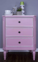 Cabinets Buffet Cabinet - 28" X 19'.5" X 28" Pink MDF, Wood Accent Cabinet with Drawers HomeRoots