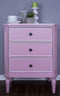 Cabinets Buffet Cabinet - 28" X 19'.5" X 28" Pink MDF, Wood Accent Cabinet with Drawers HomeRoots