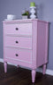 Cabinets Buffet Cabinet - 28" X 19'.5" X 28" Pink MDF, Wood Accent Cabinet with Drawers HomeRoots