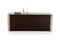 Cabinets Buffet Cabinet - 32" Golden Veneer, Glass, and Steel Buffet HomeRoots