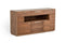 Cabinets Buffet Cabinet - 34" Walnut Veneer and MDF Buffet HomeRoots
