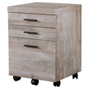 Cabinets Cabinet - 17'.75" x 18'.25" x 25'.25" Taupe, Particle Board, 3 Drawers - Filing Cabinet HomeRoots