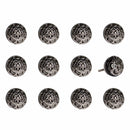 Cabinets Cabinet Knobs - 1.5" x 1.5" x 1.5" Black and Chrome - Knobs 12-Pack HomeRoots