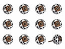 Cabinets Cabinet Knobs - 1.5" x 1.5" x 1.5" Black, White and Cooper- Knobs 12-Pack HomeRoots