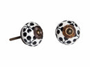 Cabinets Cabinet Knobs - 1.5" x 1.5" x 1.5" Black, White and Cooper- Knobs 12-Pack HomeRoots