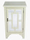 Cabinets Cabinets To Go - 18" X 13" X 30" Beige MDF, Wood, Mirrored Glass Accent Cabinet with a Door and Mirror Inserts HomeRoots