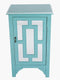 Cabinets Cabinets To Go - 18" X 13" X 30" Turquoise MDF, Wood, Mirrored Glass Accent Cabinet with a Door and Mirror Inserts HomeRoots