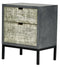 Cabinets Cabinets To Go - 22" X 14" X 27" Gray W/ Distressed Gray MDF, Wood, Iron Accent Cabinet with Drawers HomeRoots