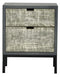 Cabinets Cabinets To Go - 22" X 14" X 27" Gray W/ Distressed Gray MDF, Wood, Iron Accent Cabinet with Drawers HomeRoots