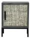 Cabinets Cabinets To Go - 22" X 15" X 27" Gray W/ Distressed Gray MDF, Wood, Iron Accent Cabinet with a Door HomeRoots