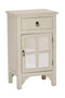 Cabinets Corner Cabinet - 18" X 13" X 30" Light Sage MDF, Wood, Mirrored Glass Cabinet with a Drawer and a Door HomeRoots
