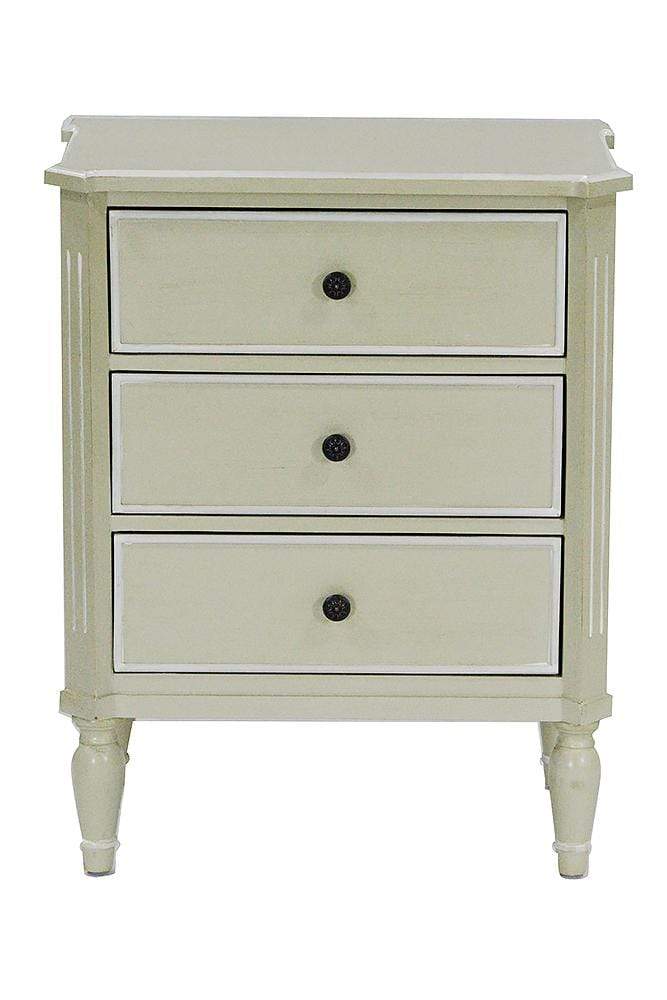 Cabinets Corner Cabinet - 24" X 15" X 30'.5" Beige MDF, Wood Accent Cabinet with Drawers HomeRoots