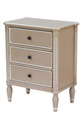 Cabinets Corner Cabinet - 24" X 15" X 30'.5" Taupe MDF, Wood Accent Cabinet with Drawers HomeRoots