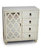 Cabinets Corner Kitchen Cabinet - 29'.5" X 14" X 30'.75" Antique White MDF, Wood, Mirrored Glass Cabinet with a Door and Drawers HomeRoots