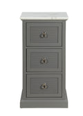 Cabinets Display Cabinet - 16" X 13" X 30" Grey Mdf Cabinet HomeRoots