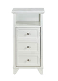 Cabinets Display Cabinet - 16" X 13" X 30" White Cabinet HomeRoots