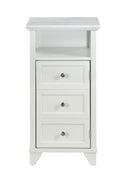 Cabinets Display Cabinet - 16" X 13" X 30" White Cabinet HomeRoots