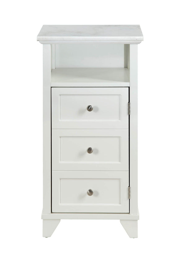 Cabinets Display Cabinet - 16" X 13" X 30" White Cabinet HomeRoots