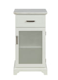 Cabinets Display Cabinet 16" X 13" X 30" White Classy Cabinet 9120 HomeRoots